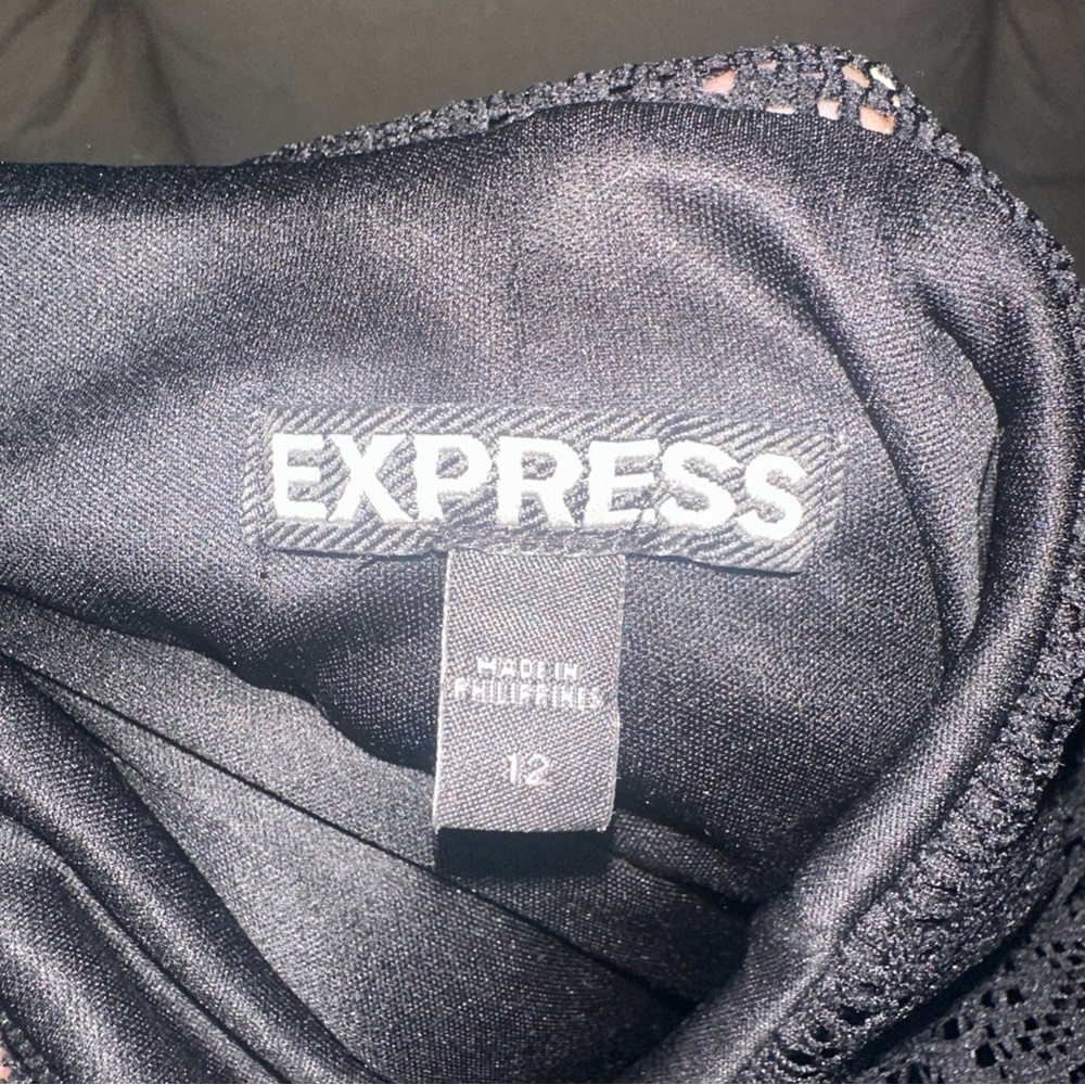 Express Black Lace Dress